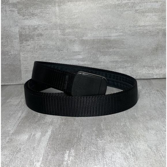 Bison Designs Belt Mens Medium Black Travel Money Hidden Zipper Made in USA - Picture 1 of 13
